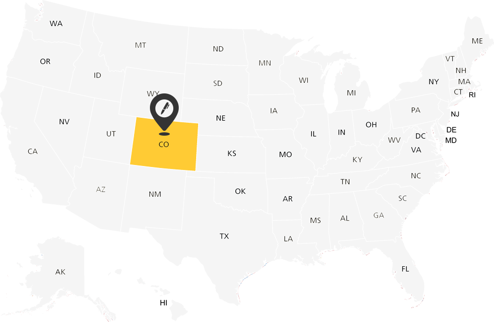 Colorado Notary Map