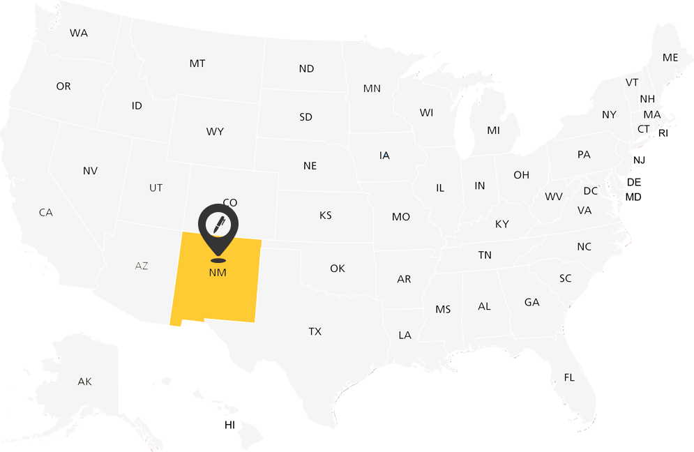 New Mexico Notary Map